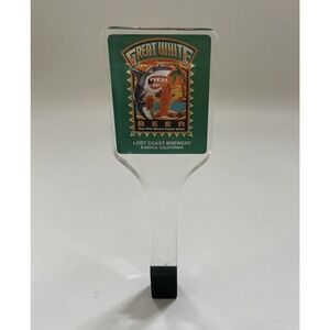 Lost Coast Brewery‎ Great White ACRYLIC Beer Tap 10" SHARK Eureka, CA